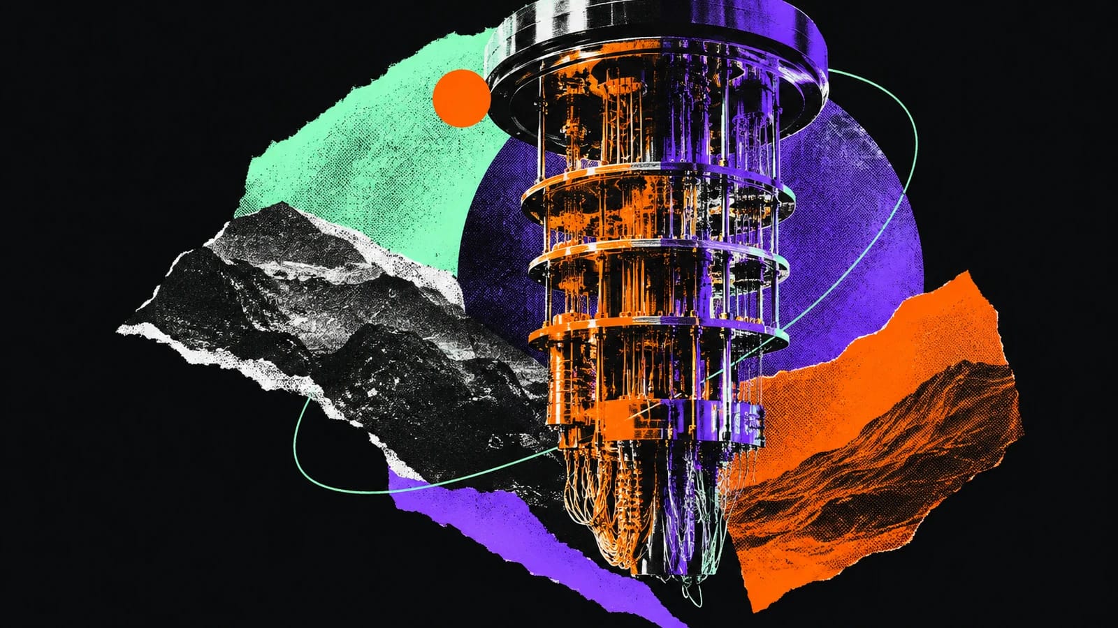 Ilustración editorial para Universal Quantum