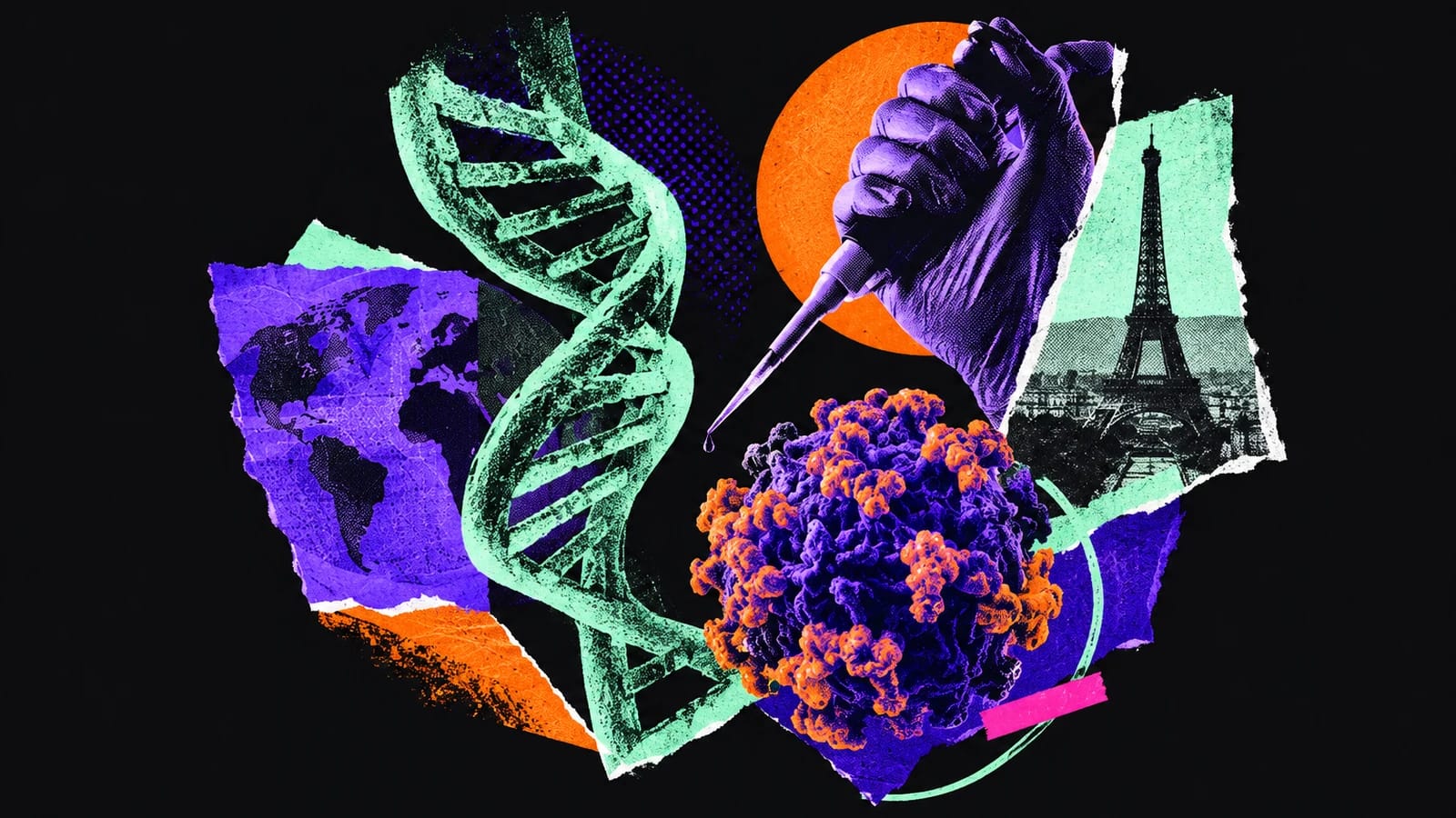 Ilustración editorial para WhiteLab Genomics