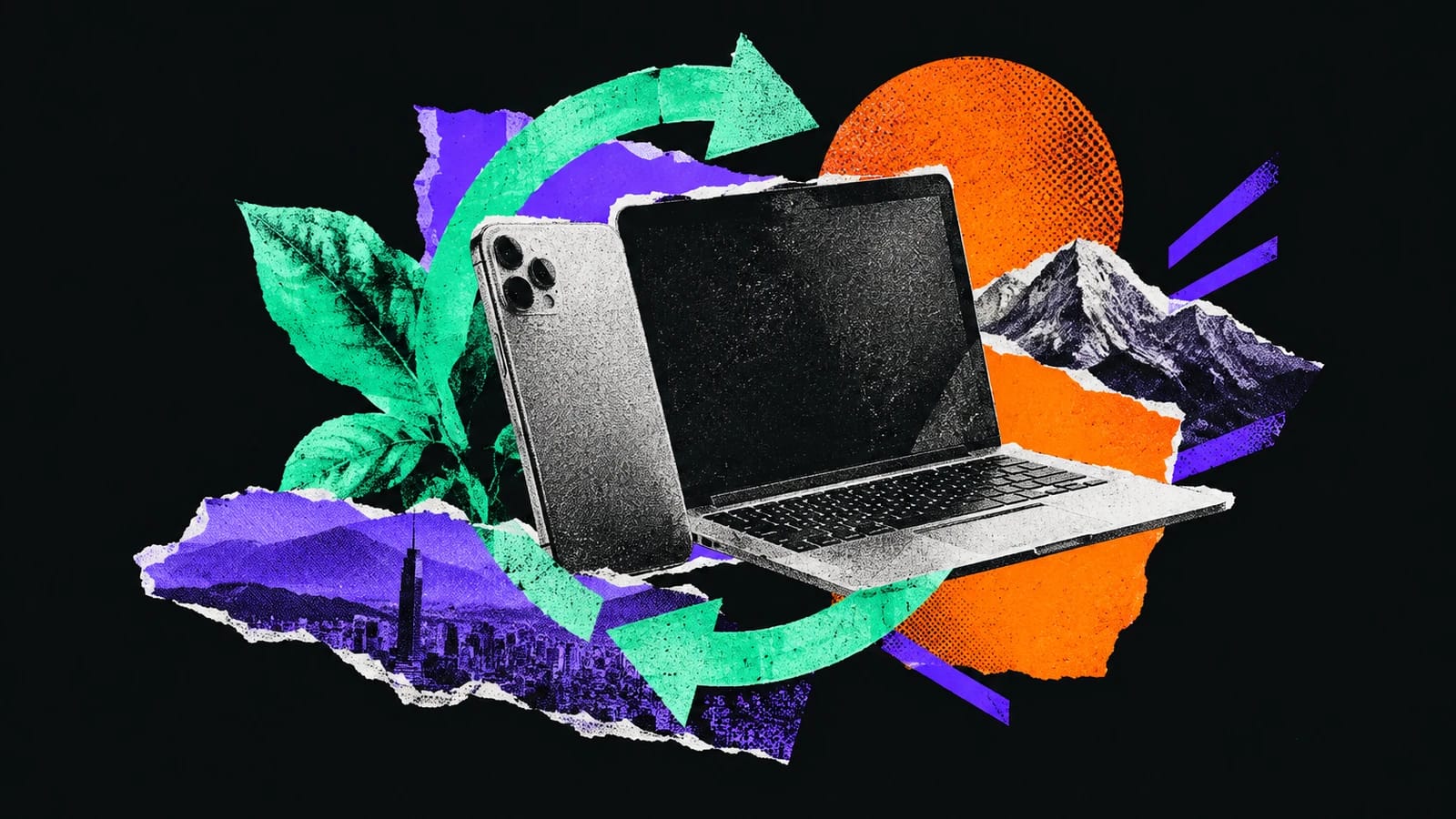 Ilustración editorial para Reuse