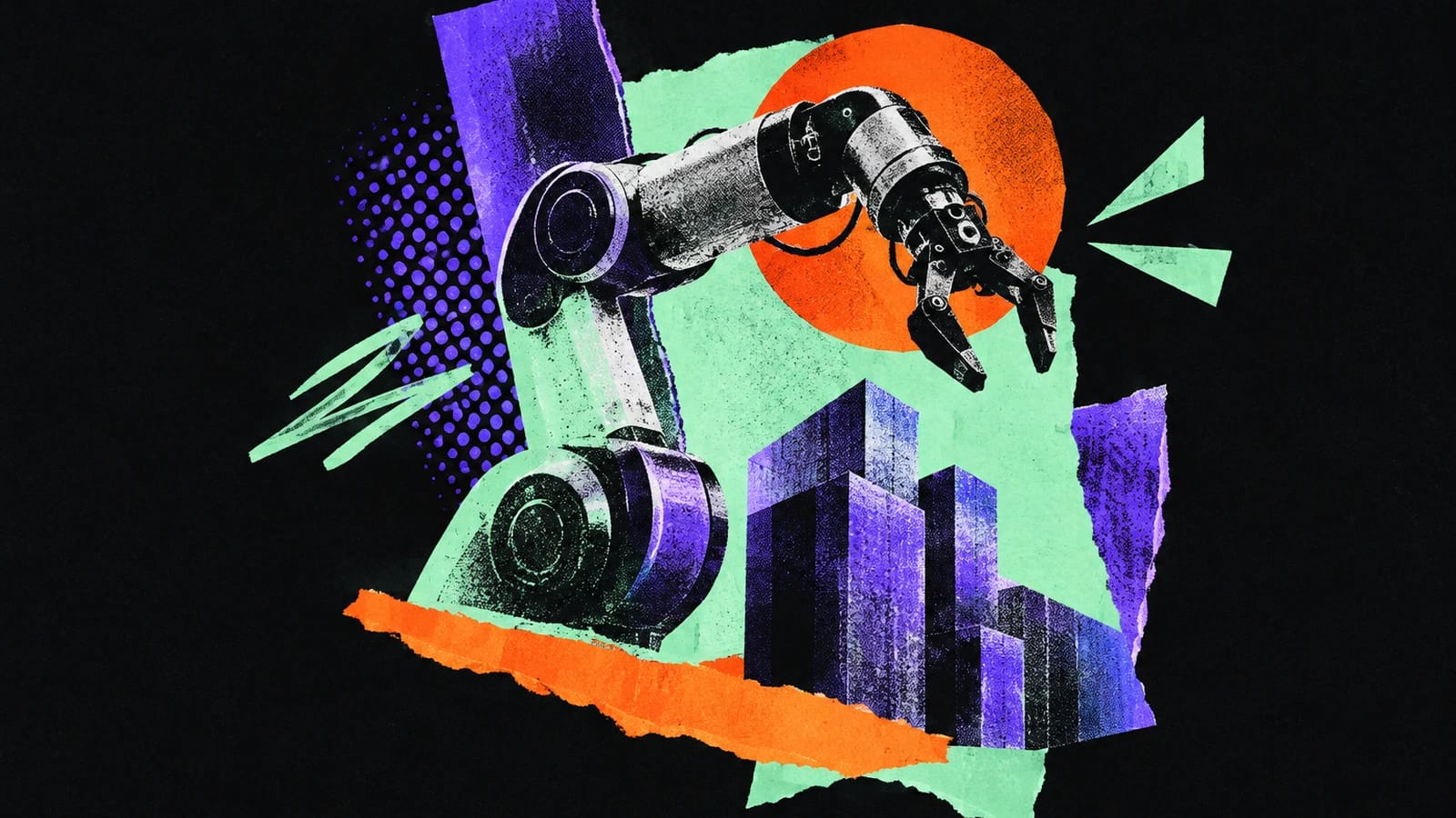 Ilustración editorial para D-Robotics