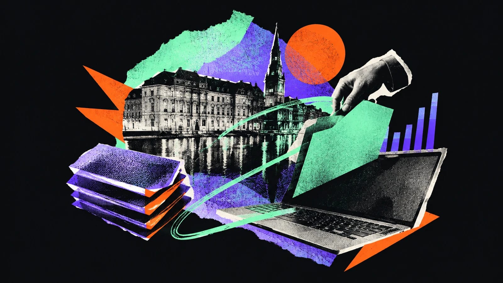 Ilustración editorial para Wealthcome