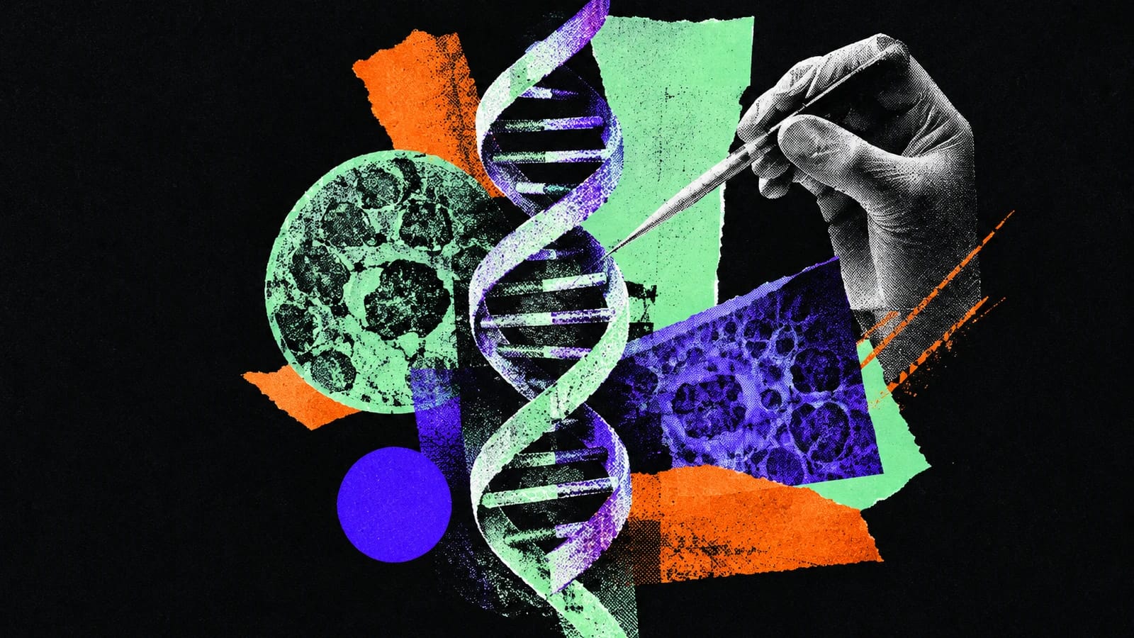 Ilustración editorial para Geneticure