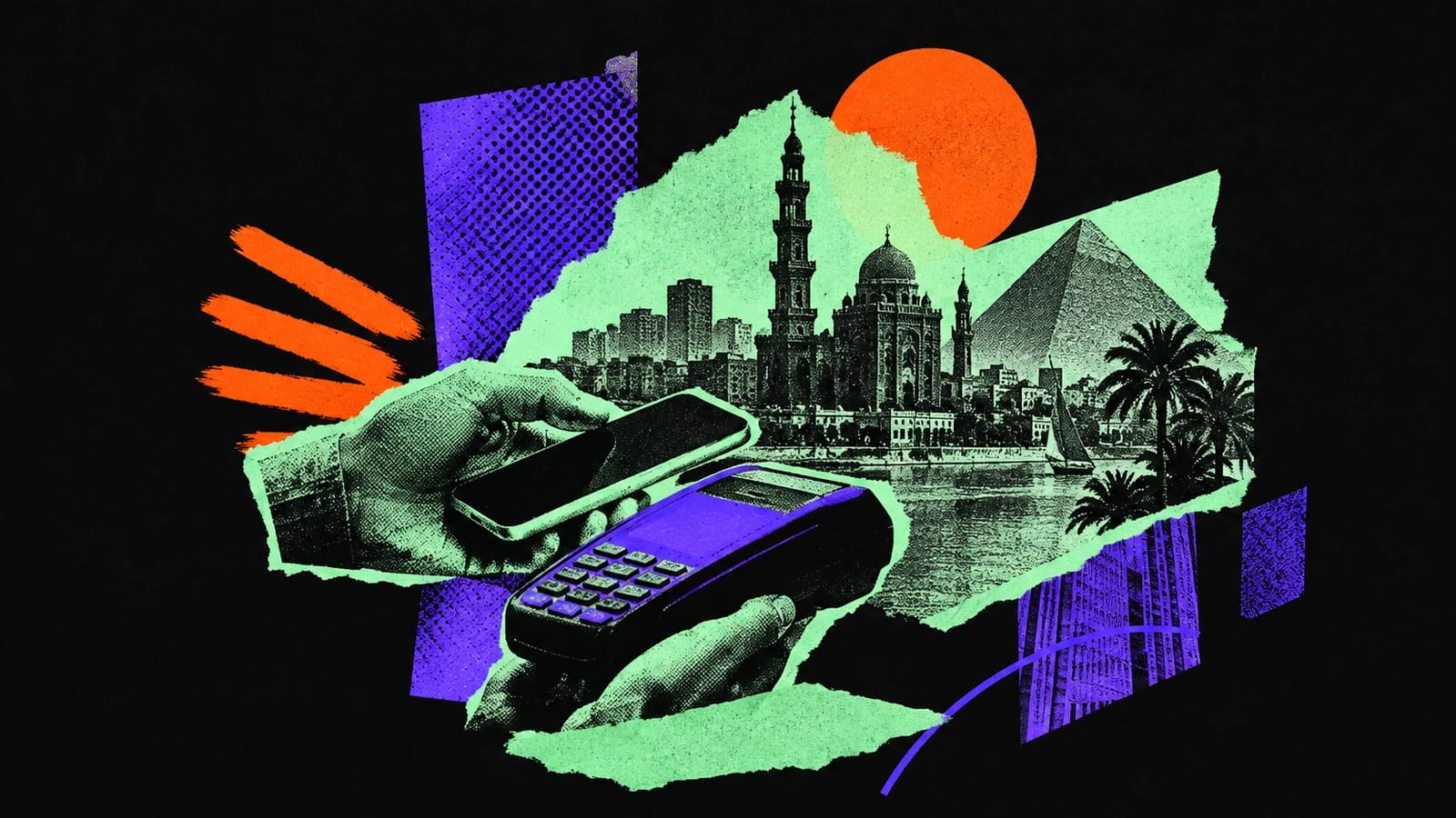 Ilustración editorial para Paymob