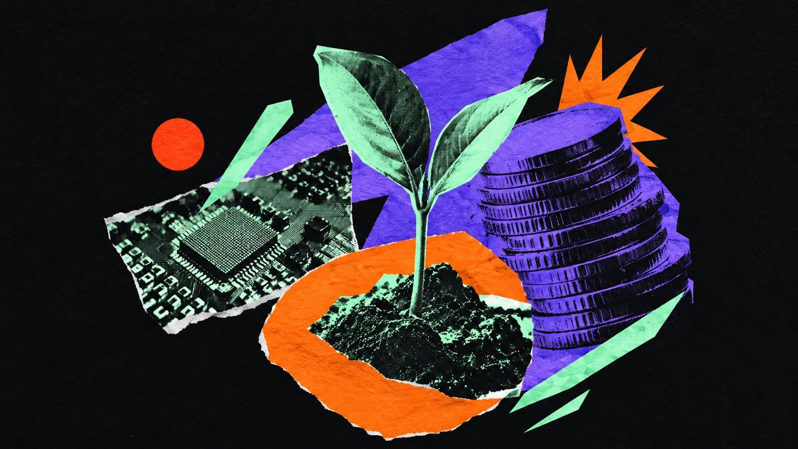 Ilustración editorial para Decimal AI