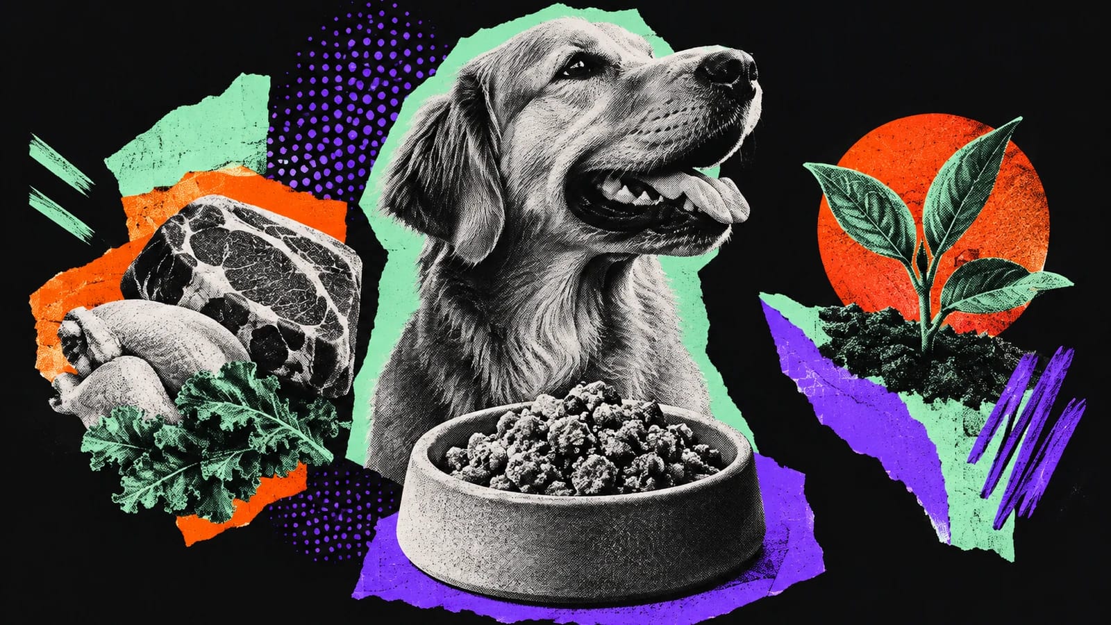 Ilustración editorial para Dash Dog Food