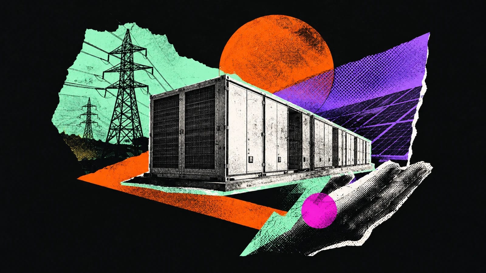 Ilustración editorial para GridStor