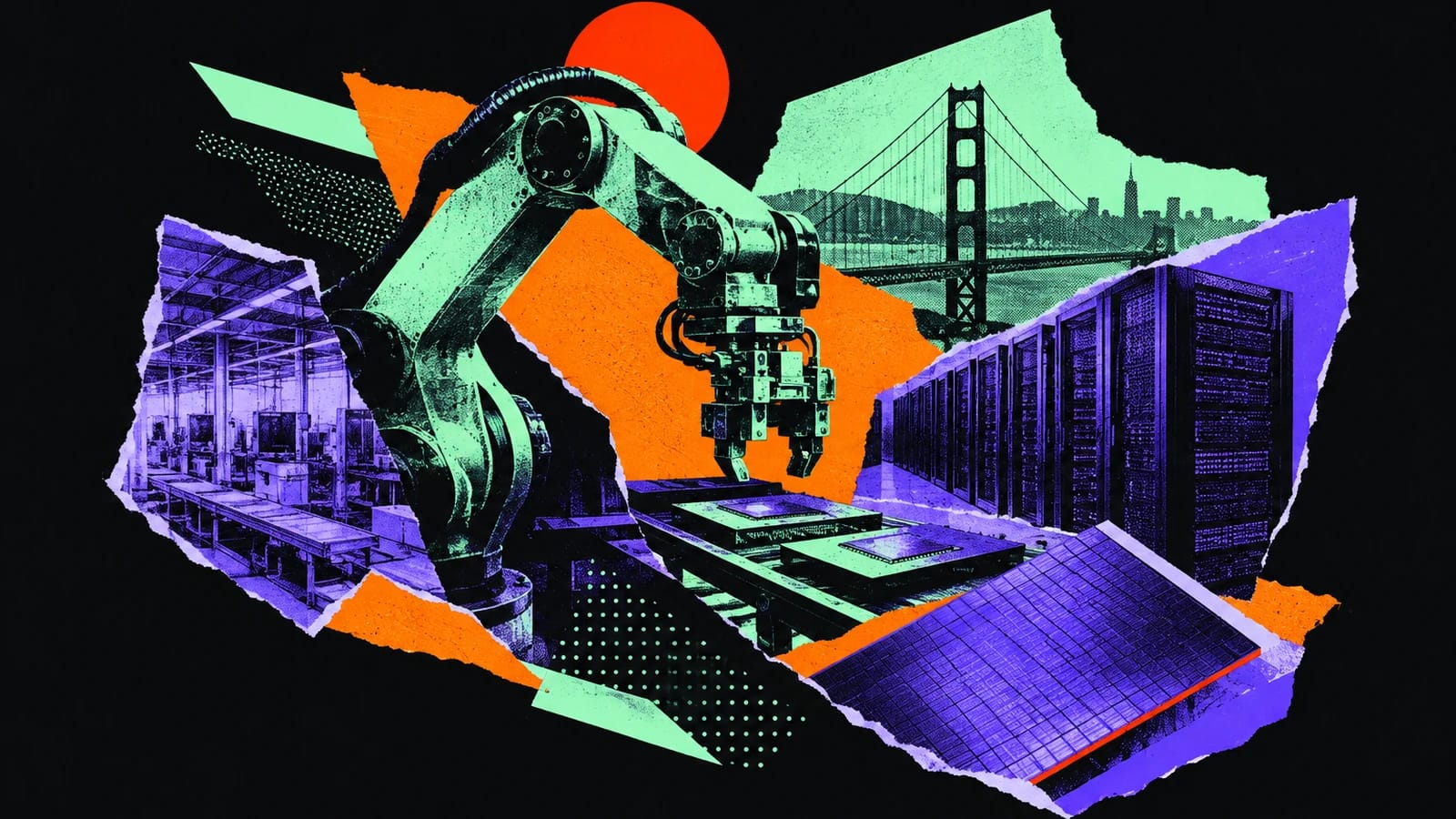 Ilustración editorial para Bright Machines