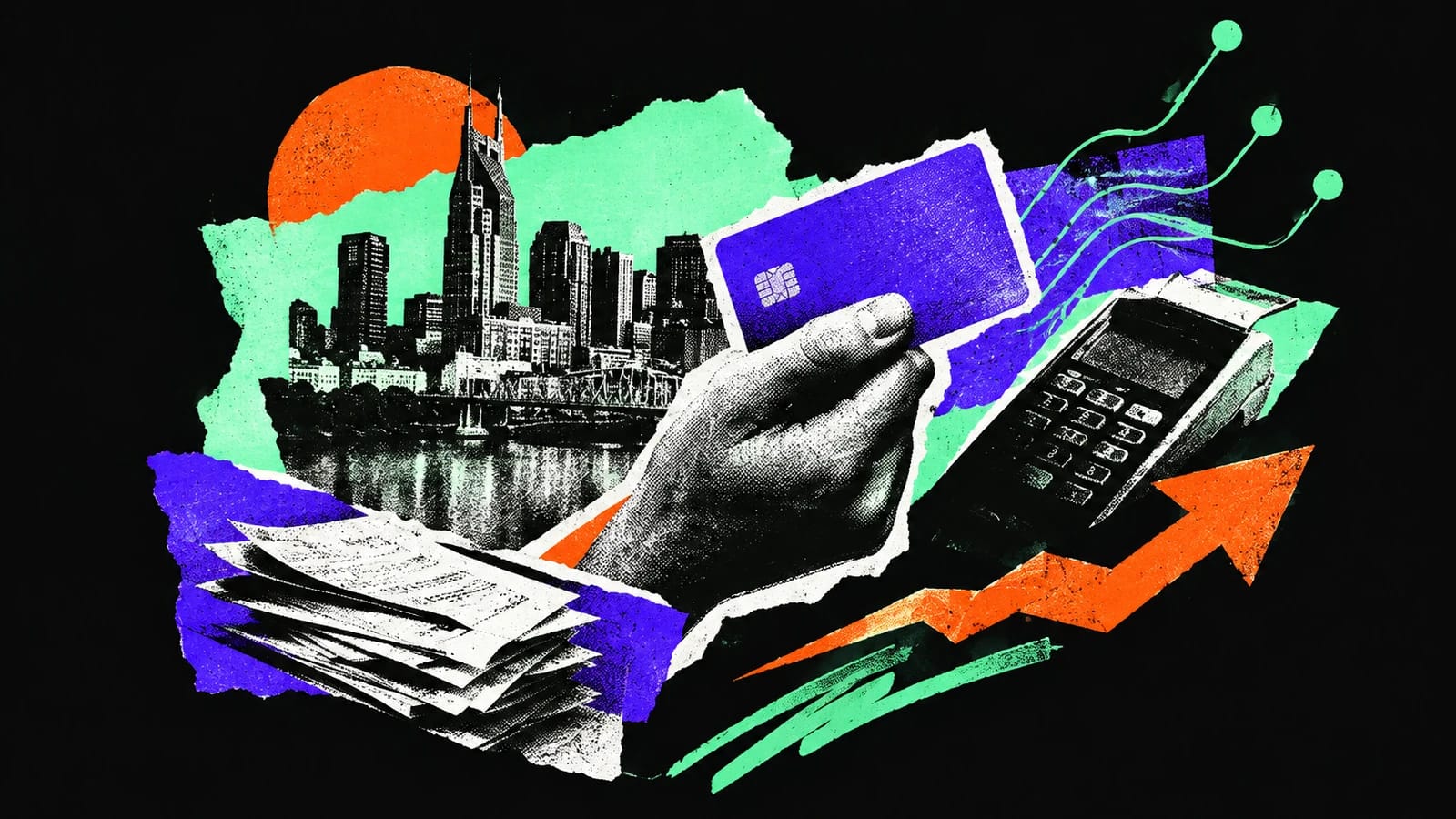 Ilustración editorial para Payment Nerds