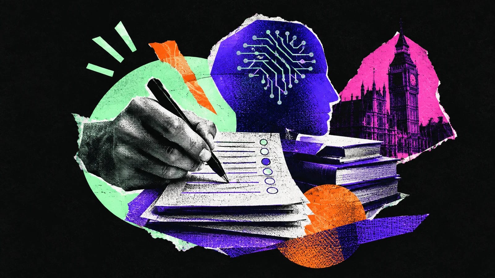 Ilustración editorial para Sainaptic