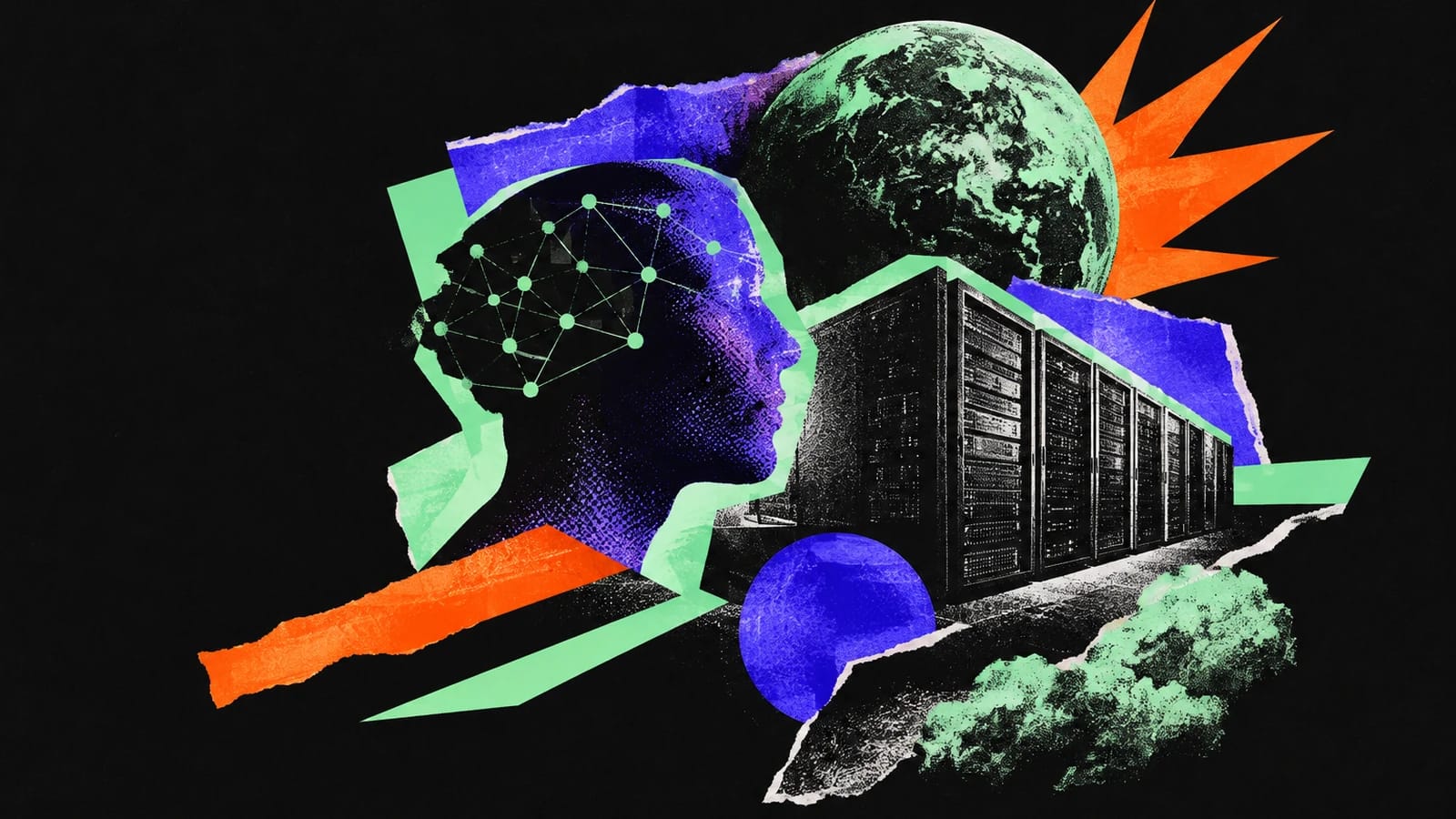 Ilustración editorial para PaleBlueDot AI