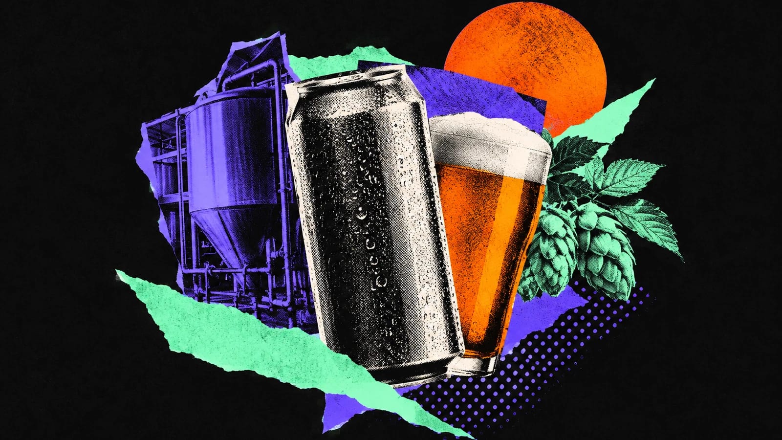 Ilustración editorial para Garage Beer