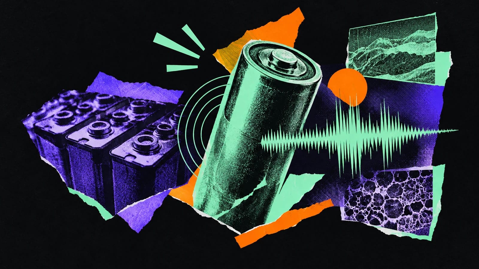 Ilustración editorial para AcouBatt