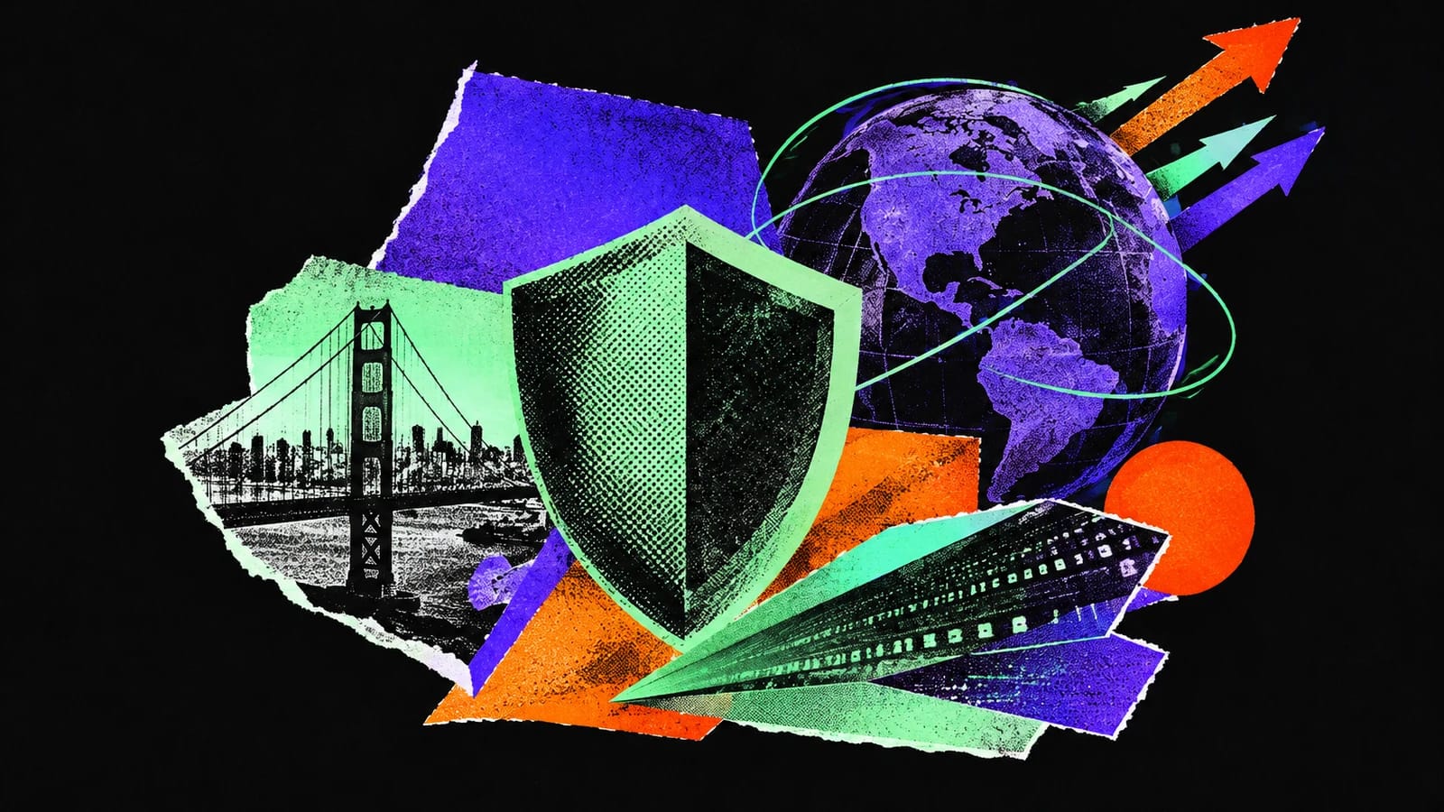 Ilustración editorial para Reach Security