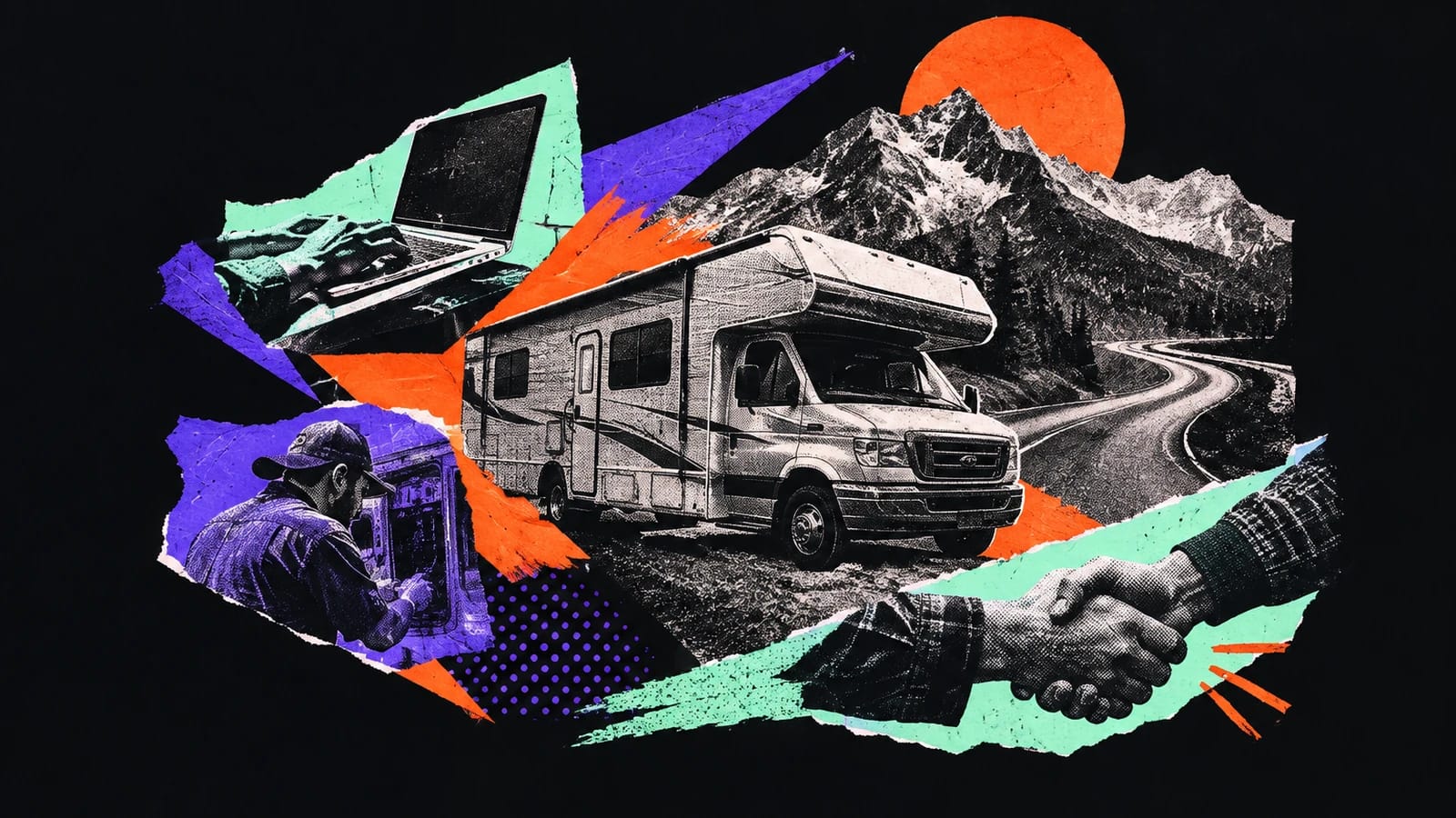 Ilustración editorial para The Happy Camper