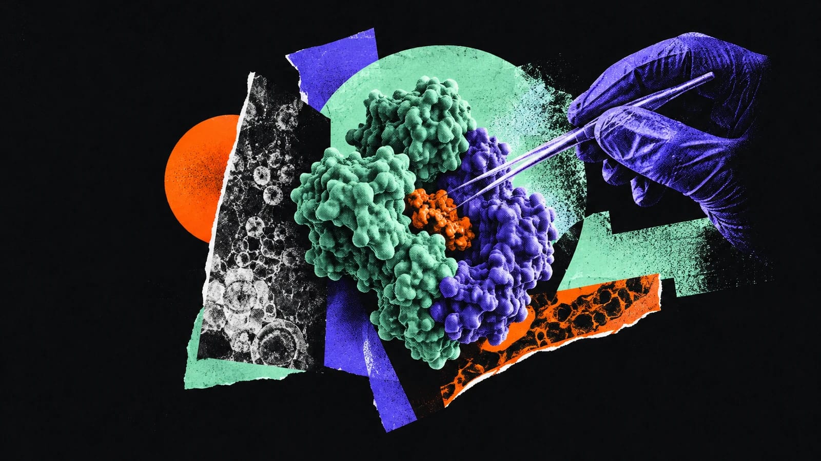 Ilustración editorial para OMass Therapeutics