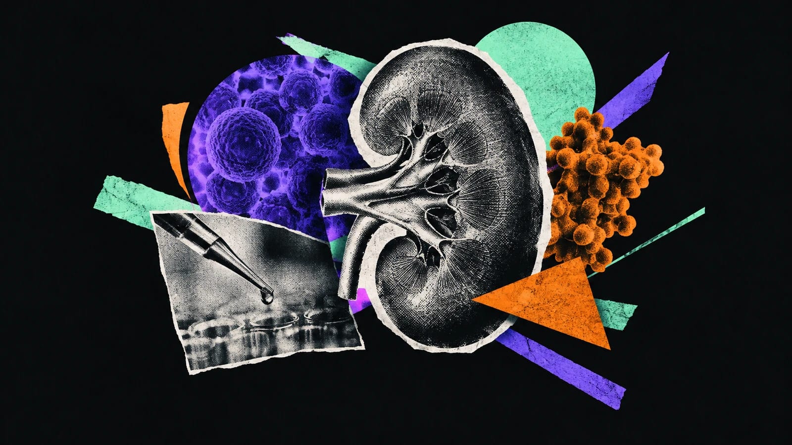 Ilustración editorial para R1 Therapeutics