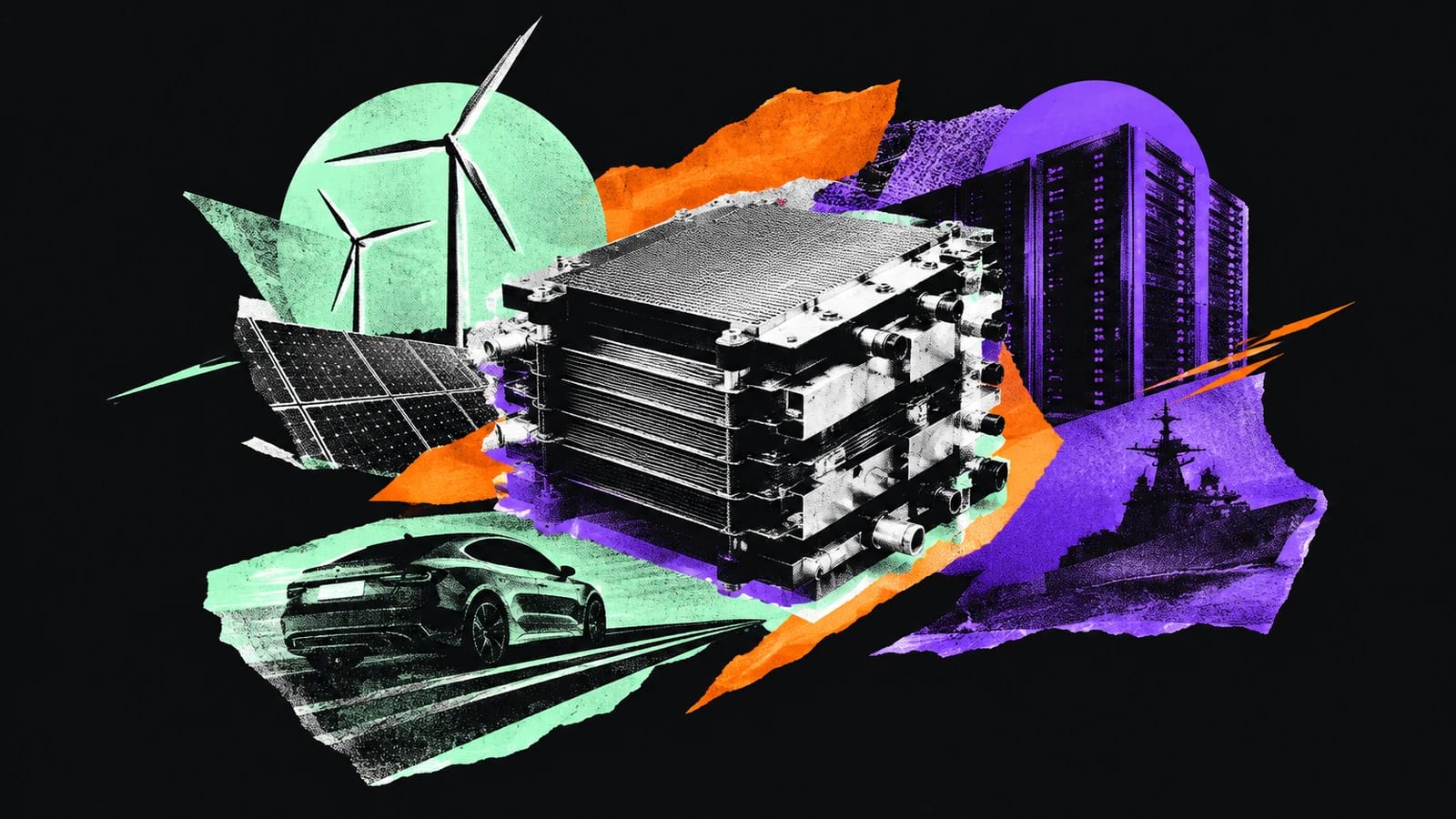 Ilustración editorial para Marel Power Solutions