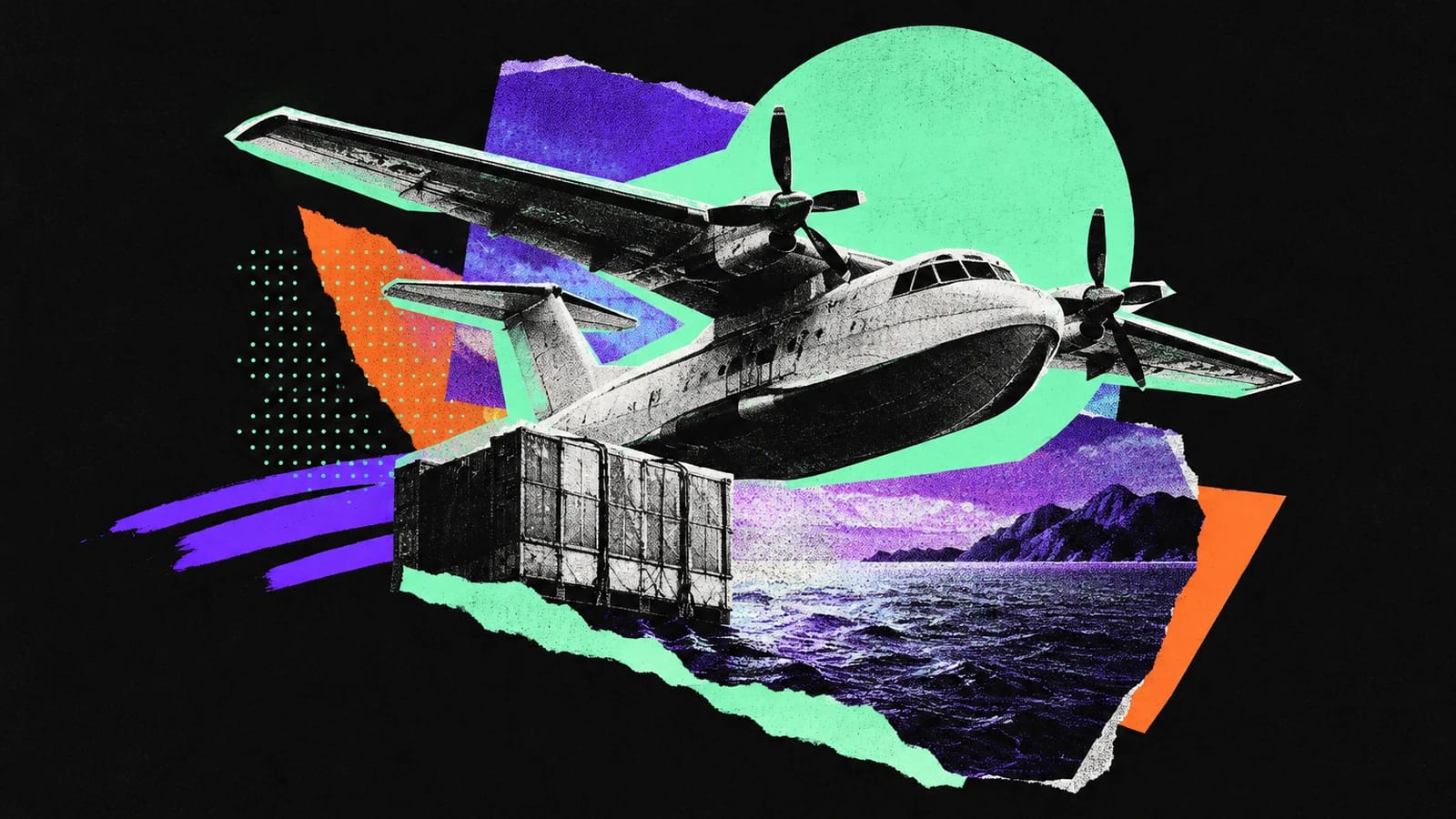 Ilustración editorial para Poseidon Aerospace