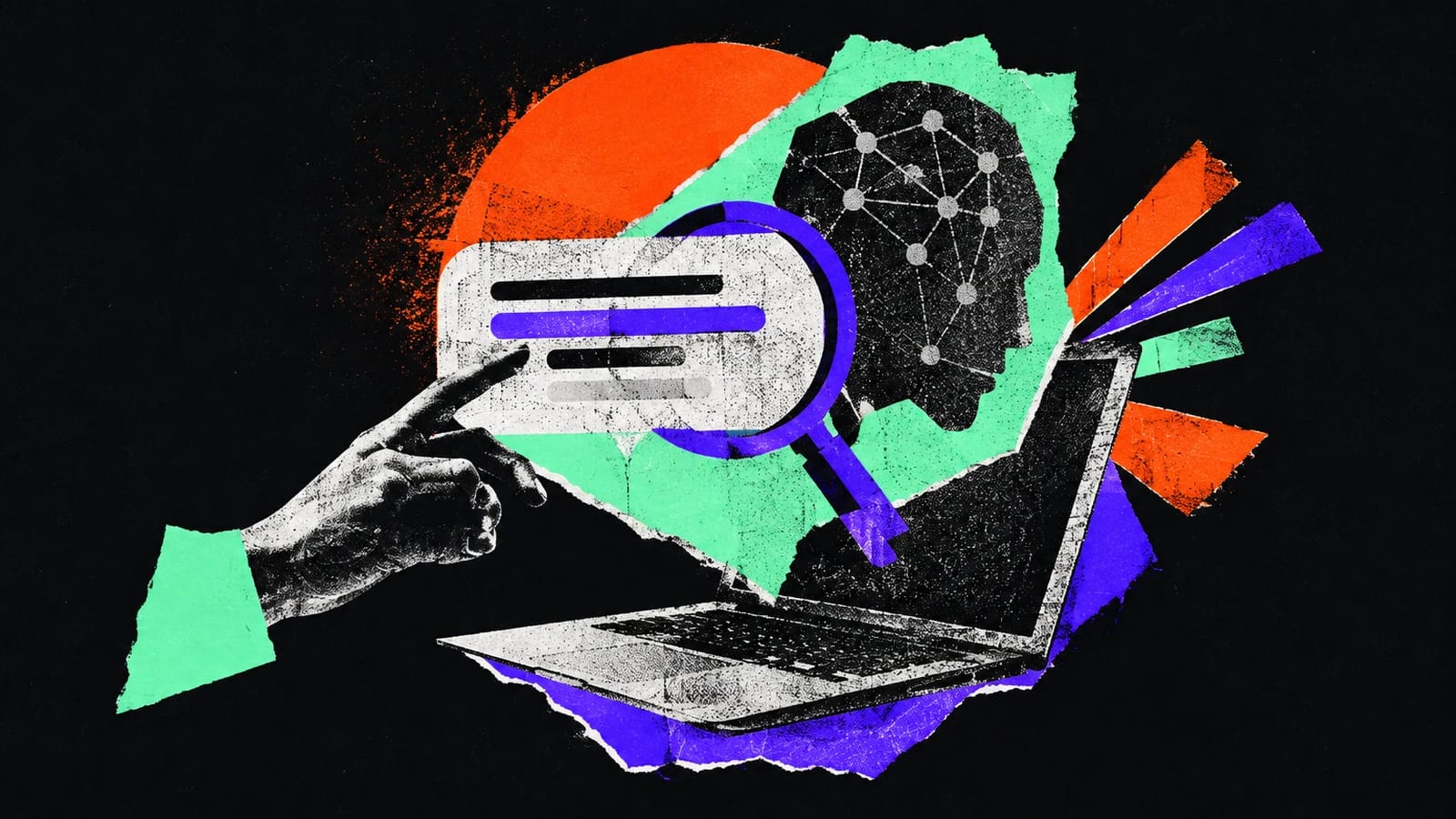 Ilustración editorial para Unveilr AI
