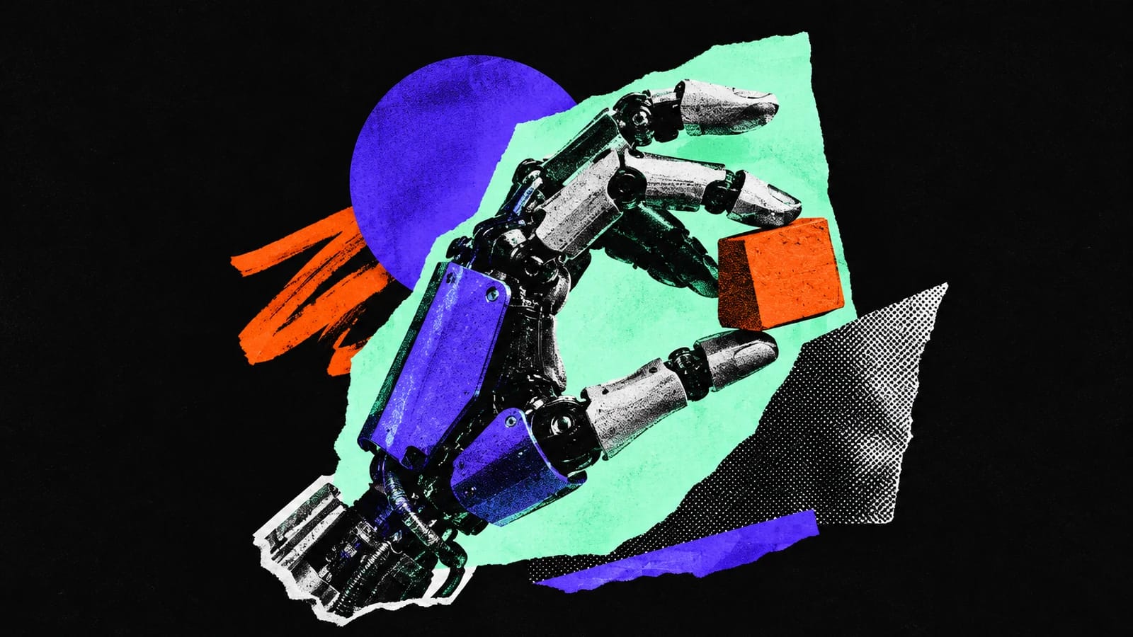 Ilustración editorial para Tangent Robotics