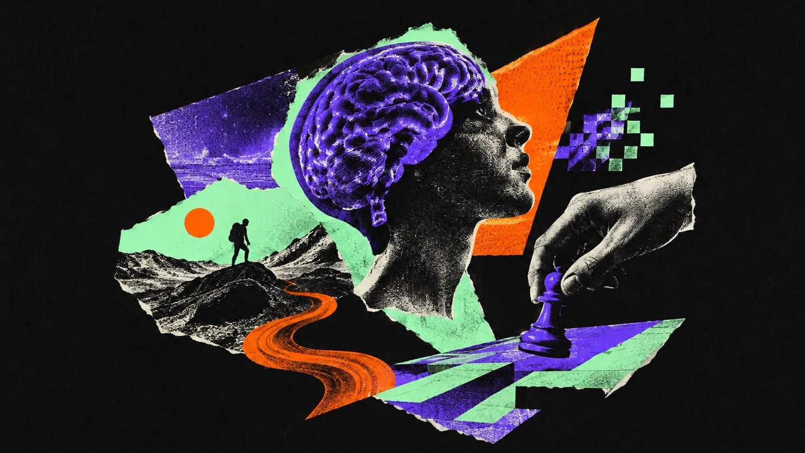 Ilustración editorial para General Intuition