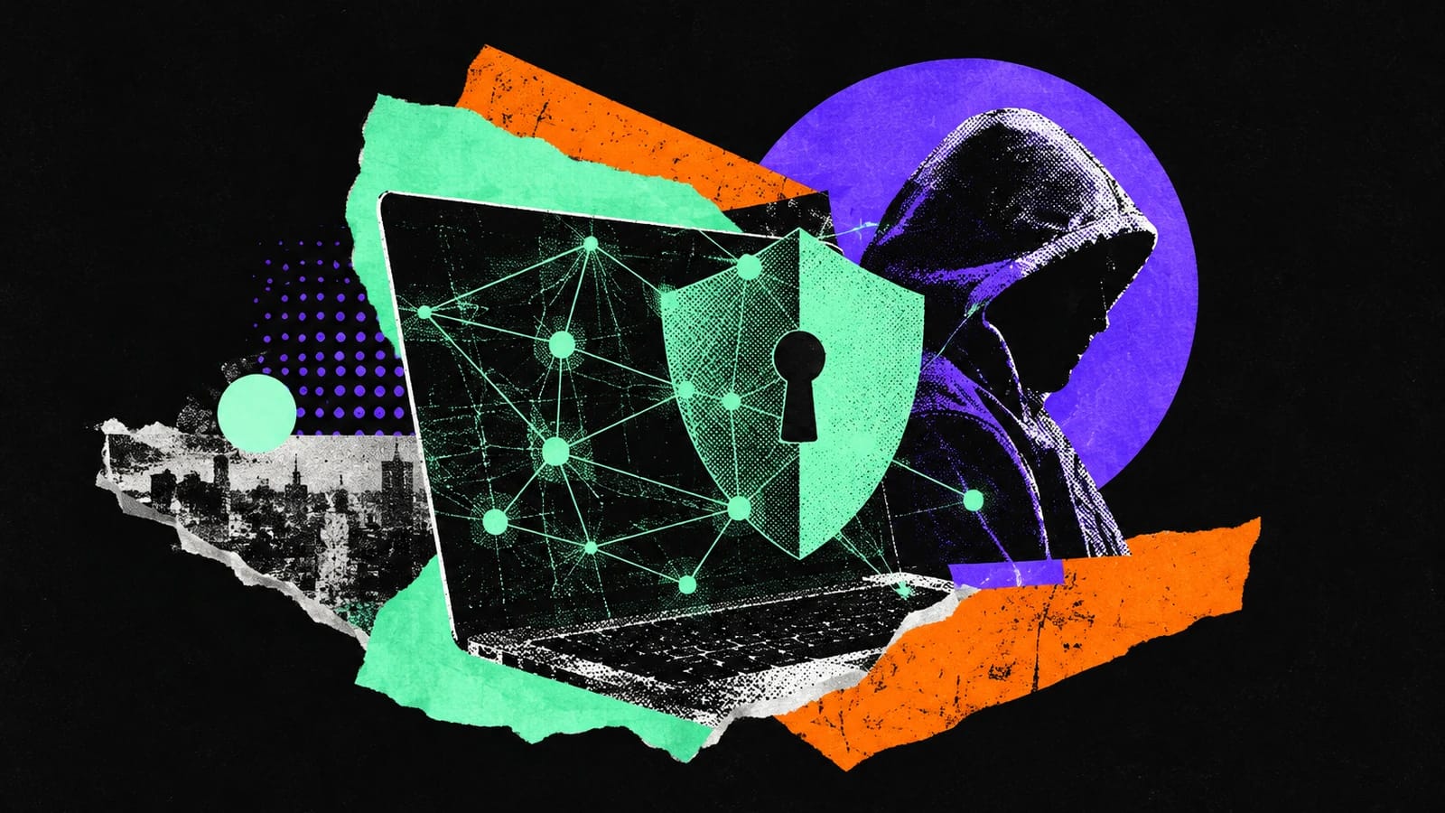 Ilustración editorial para FAZE Security