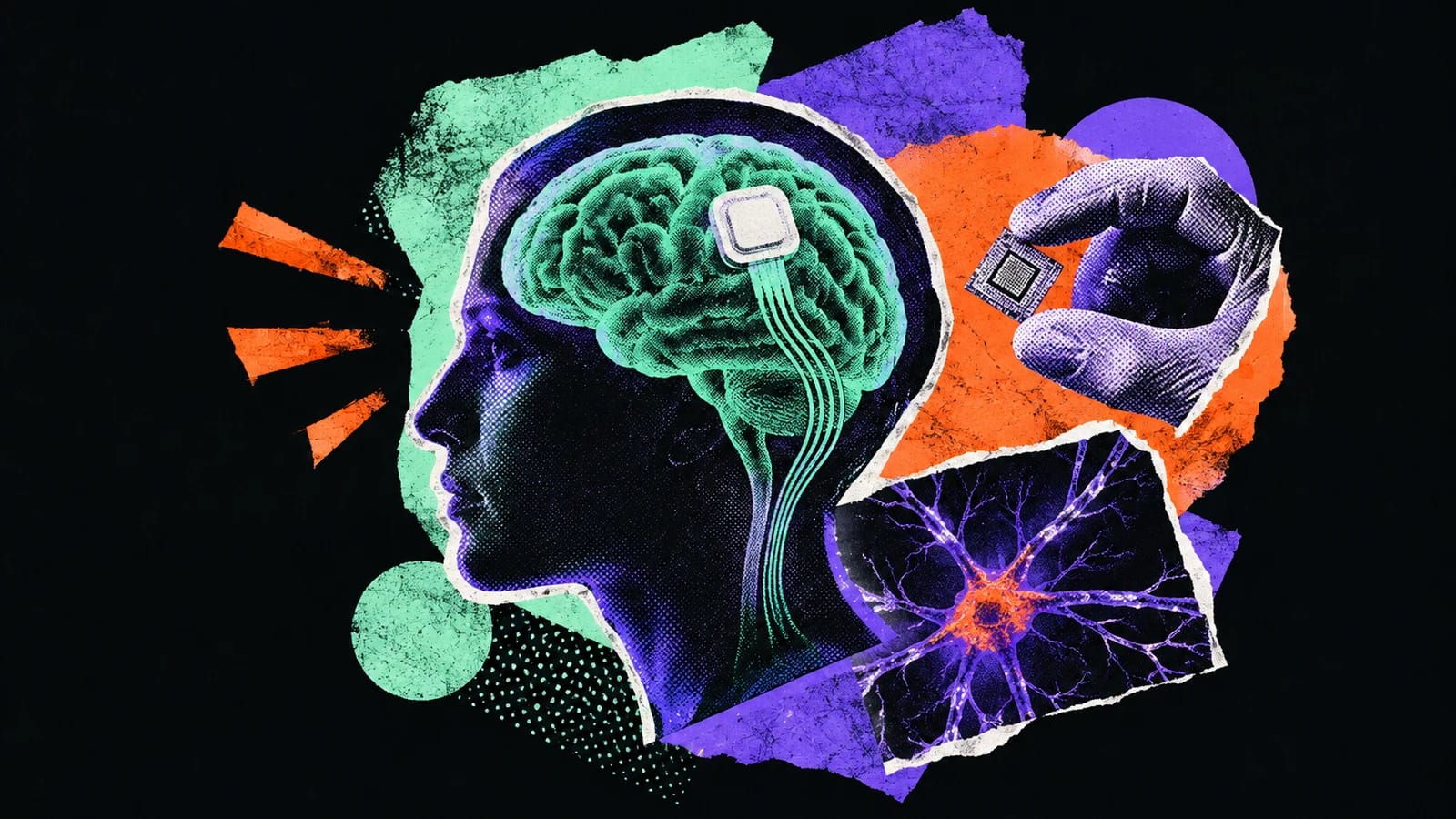 Ilustración editorial para Precision Neuroscience